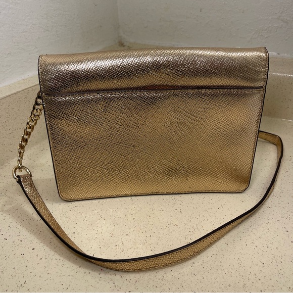 Michael Kors Gold Crossbody Handbag - Picture 2 of 7